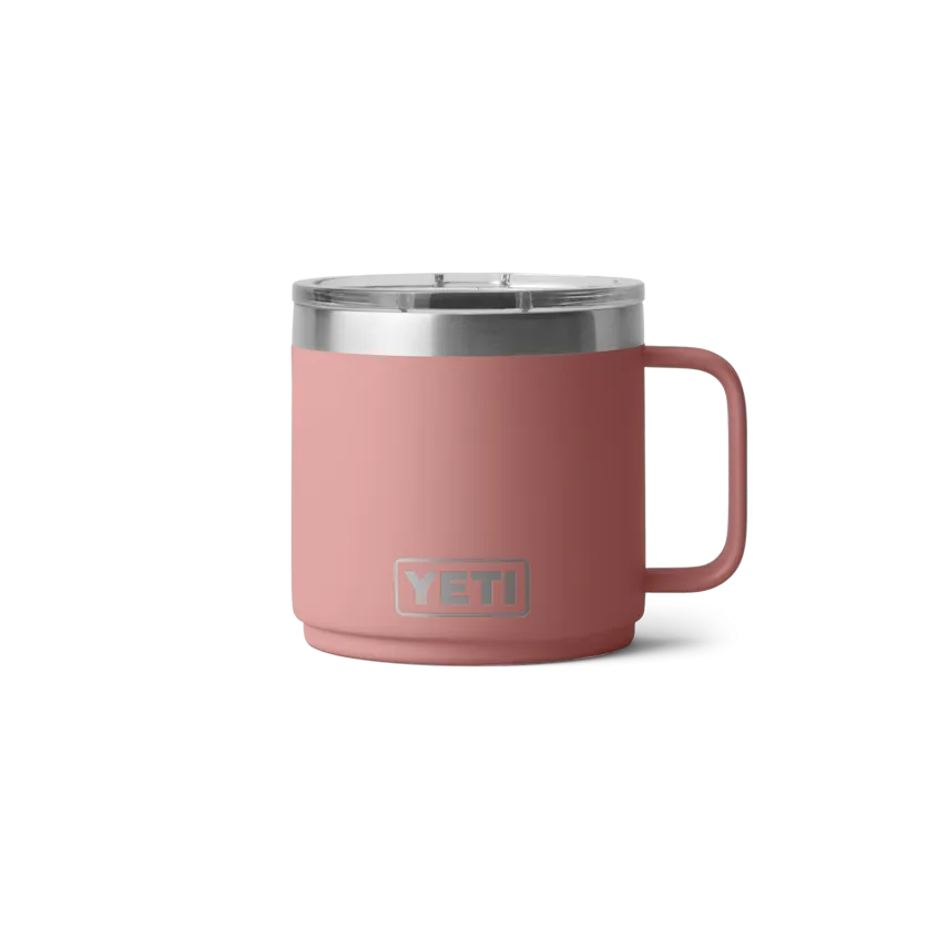 14 oz. / 414ml Stackable Mug w/ Magslider Lid - Sandstone Pink