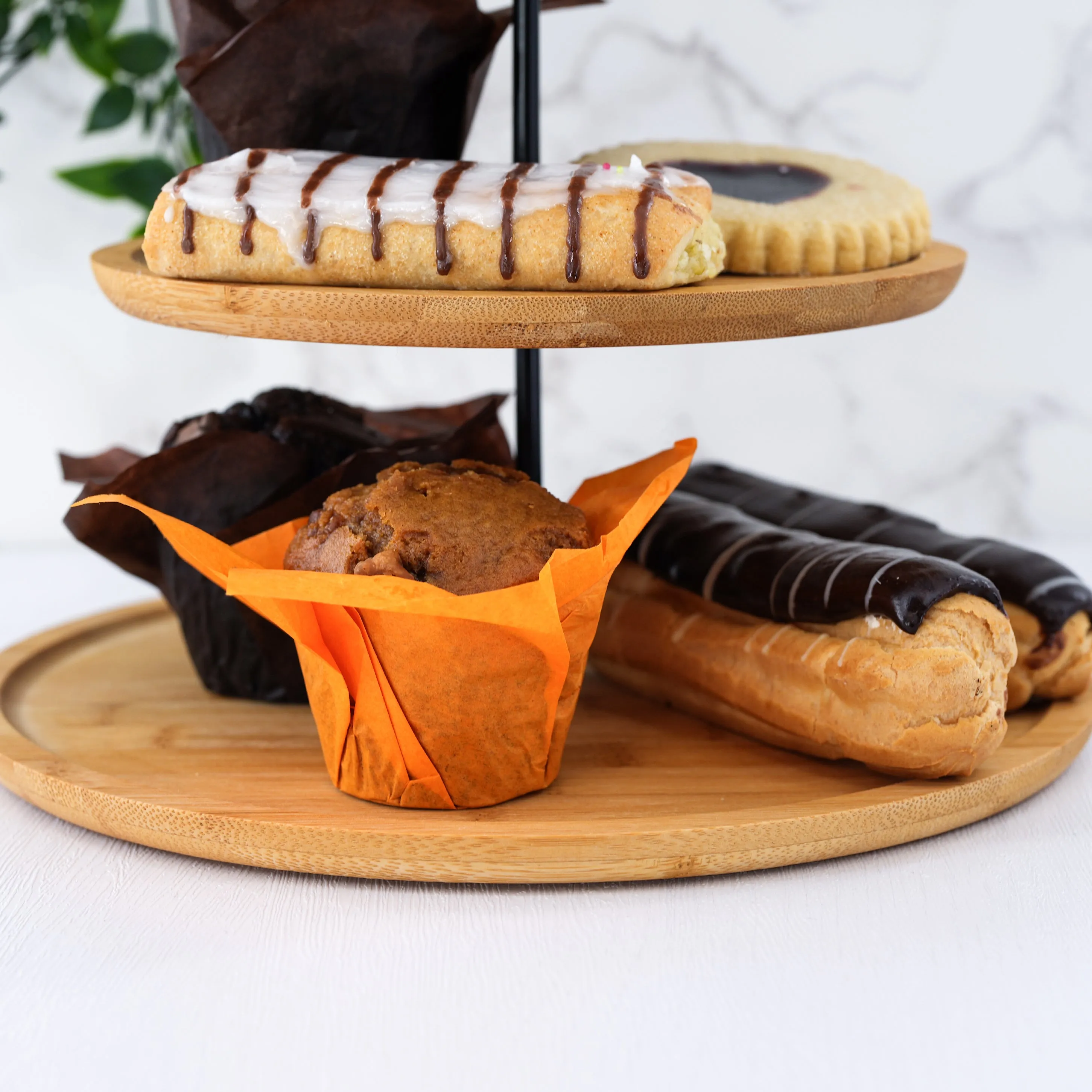 2 Tier Wooden Serving Stand