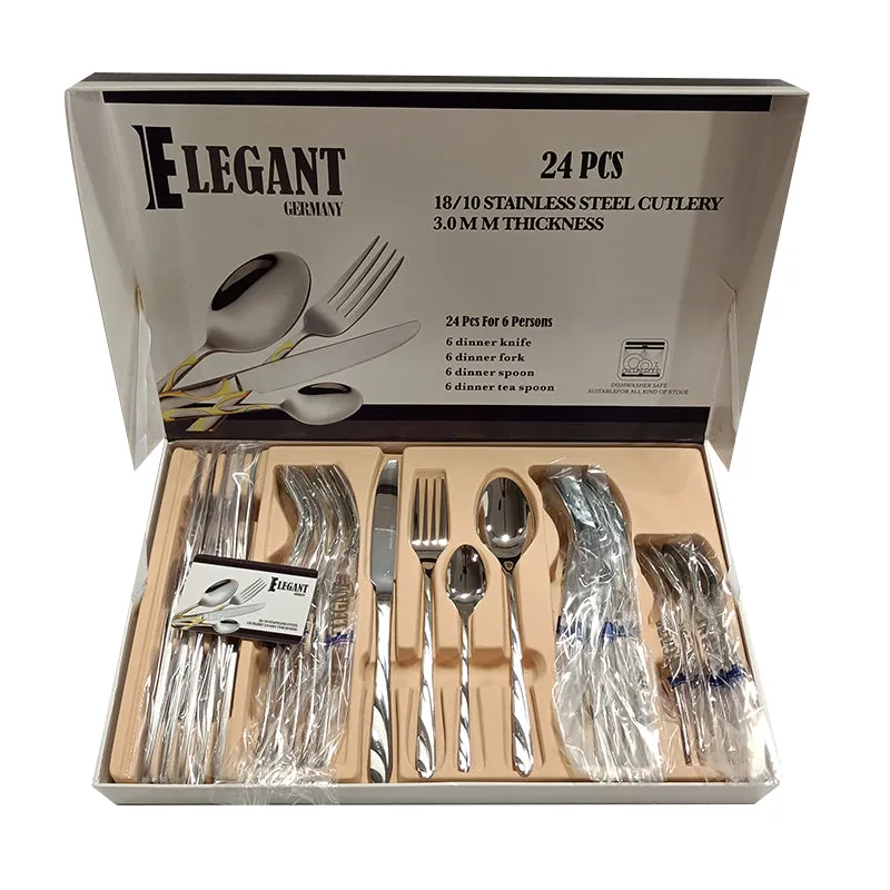 24 Pieces Cutlery Set