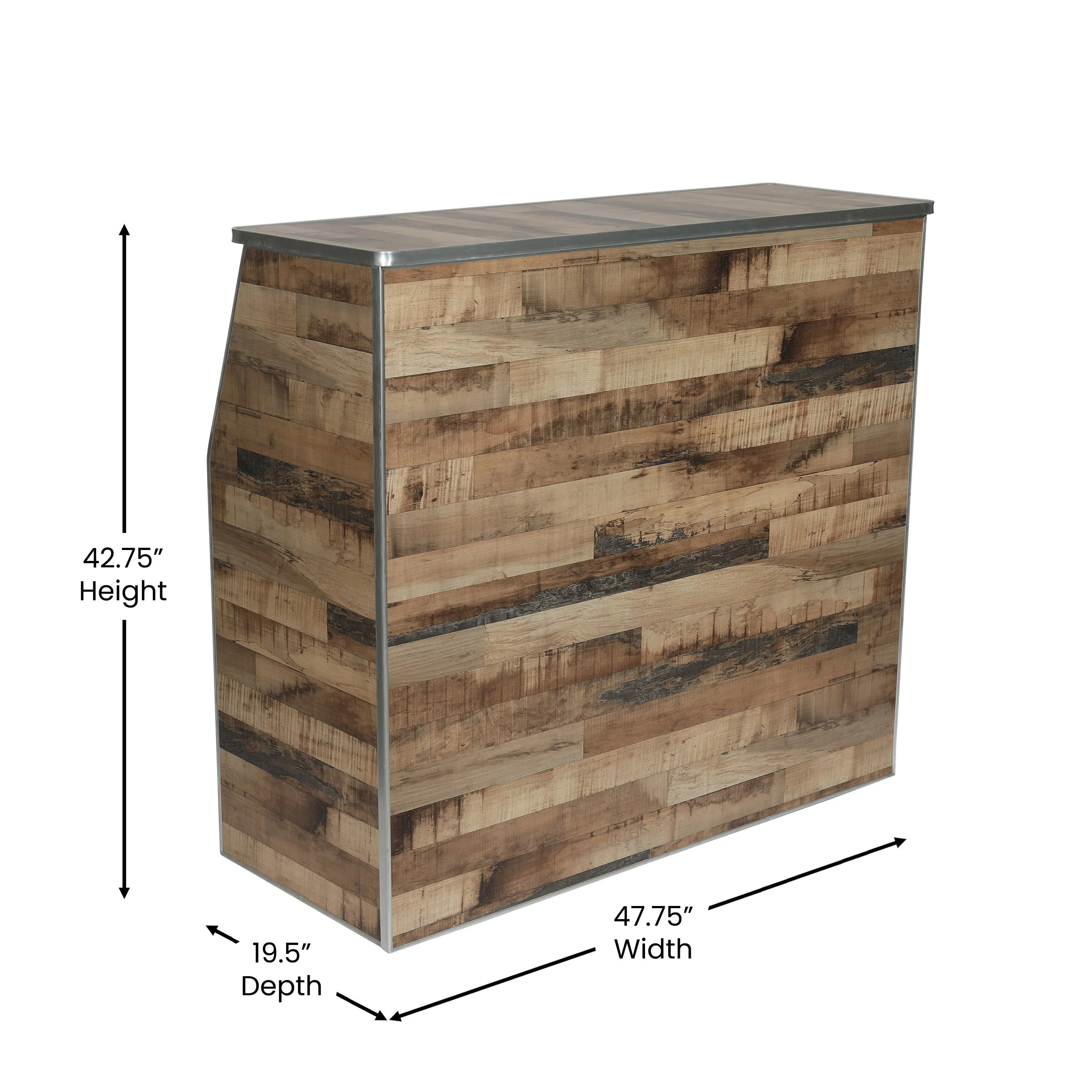 4' Laminate Foldable Bar - Portable Event Bar