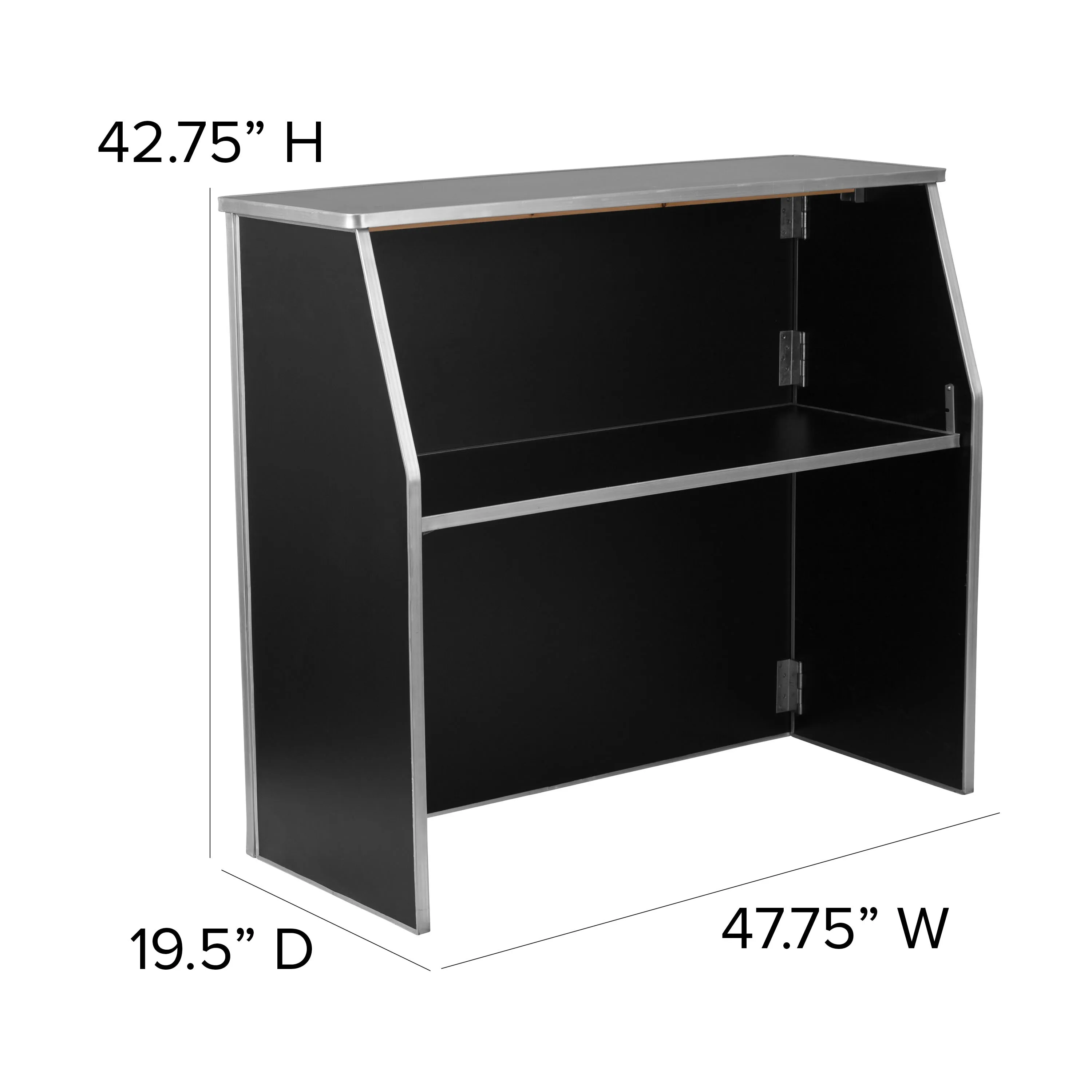 4' Laminate Foldable Bar - Portable Event Bar