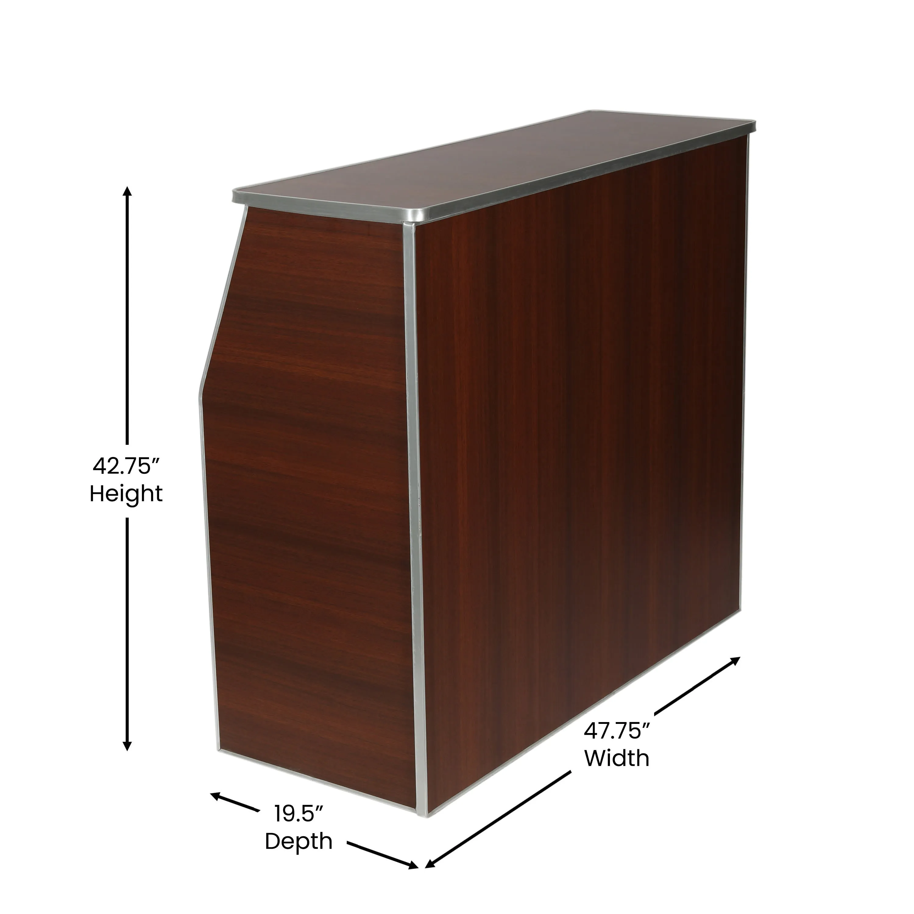 4' Laminate Foldable Bar - Portable Event Bar