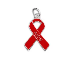 AIDS Red Ribbon Charms