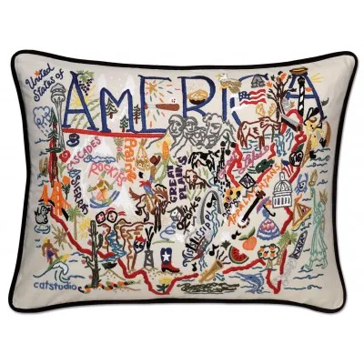 AMERICA PILLOW  BY CATSTUDIO