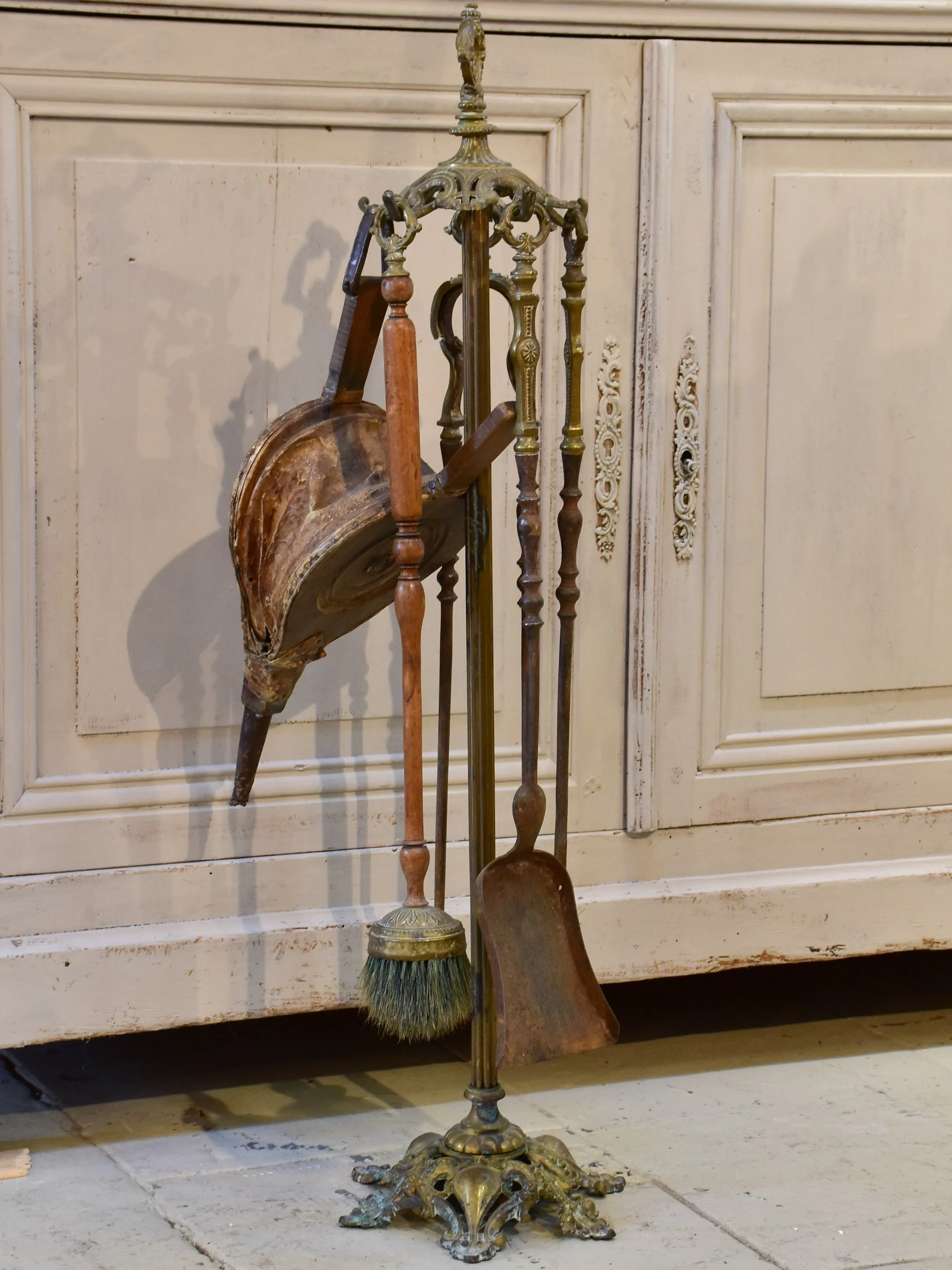 Antique French fire tools