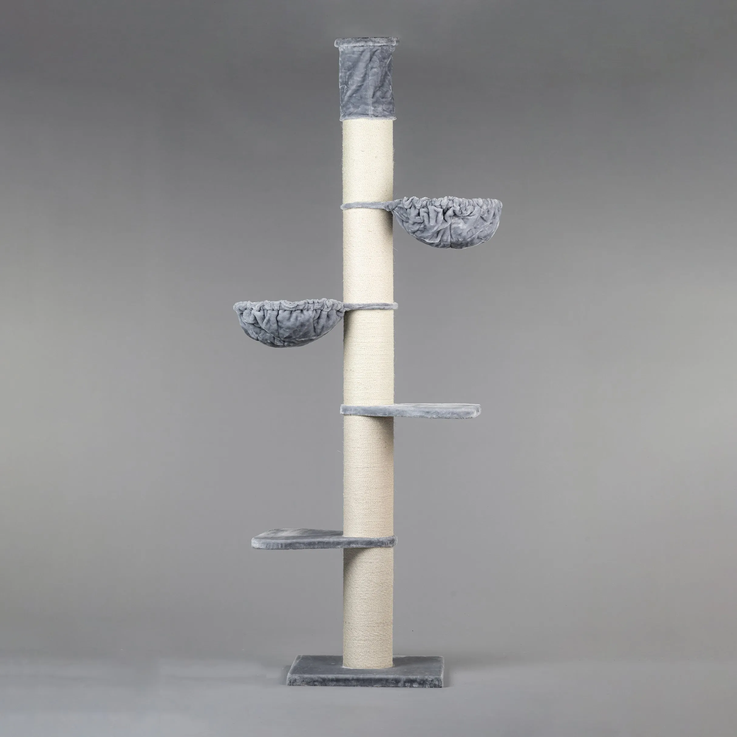 Big Cat Tower Light Grey