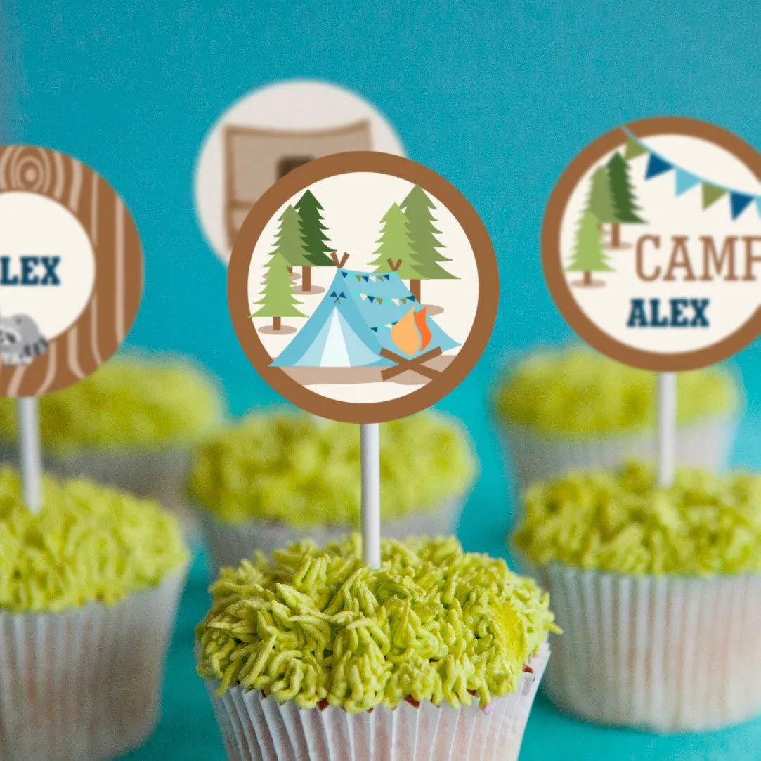 Boys Camping Party Full Party Set | Backyard Campout Party Decorations