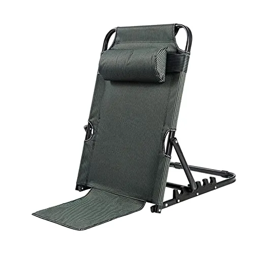 CALANDIS® Lifting Bed Backrest Folding for Adult Adjustable Angle Back Rest Steel Large 7 Gears Green Texture | 1 Bed Backrest