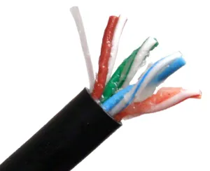 CAT5E Outdoor Bulk Ethernet Cable, Direct Burial Solid Copper UTP CMX, Gel Filled, 24 AWG