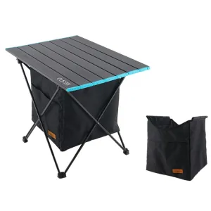 CLS Outdoor Folding Picnic Table Storage Hanging Bag Portable Invisible Pocket Storage Hanging Pocket,Style: Table Medium   Large Pocket