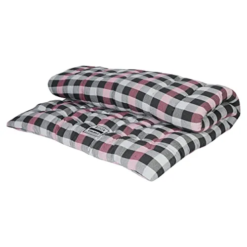 COLOFLY Soft Cotton Multicolour Single Bed Mattress/Gadda (3x6 feet, Pink Single Size)