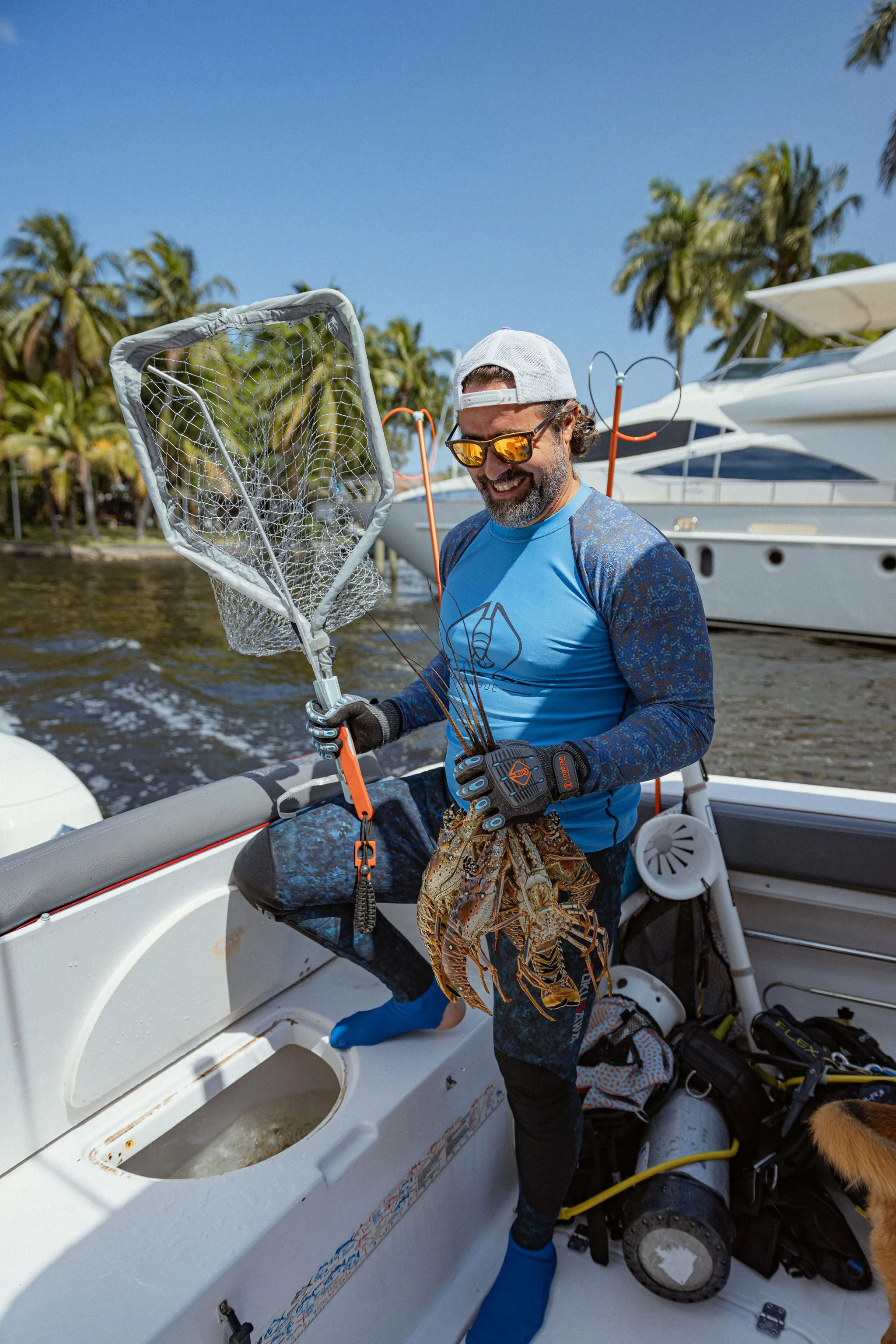 Folding Lobster Net Alone (No Tickle Stick or Measuring Gauge)