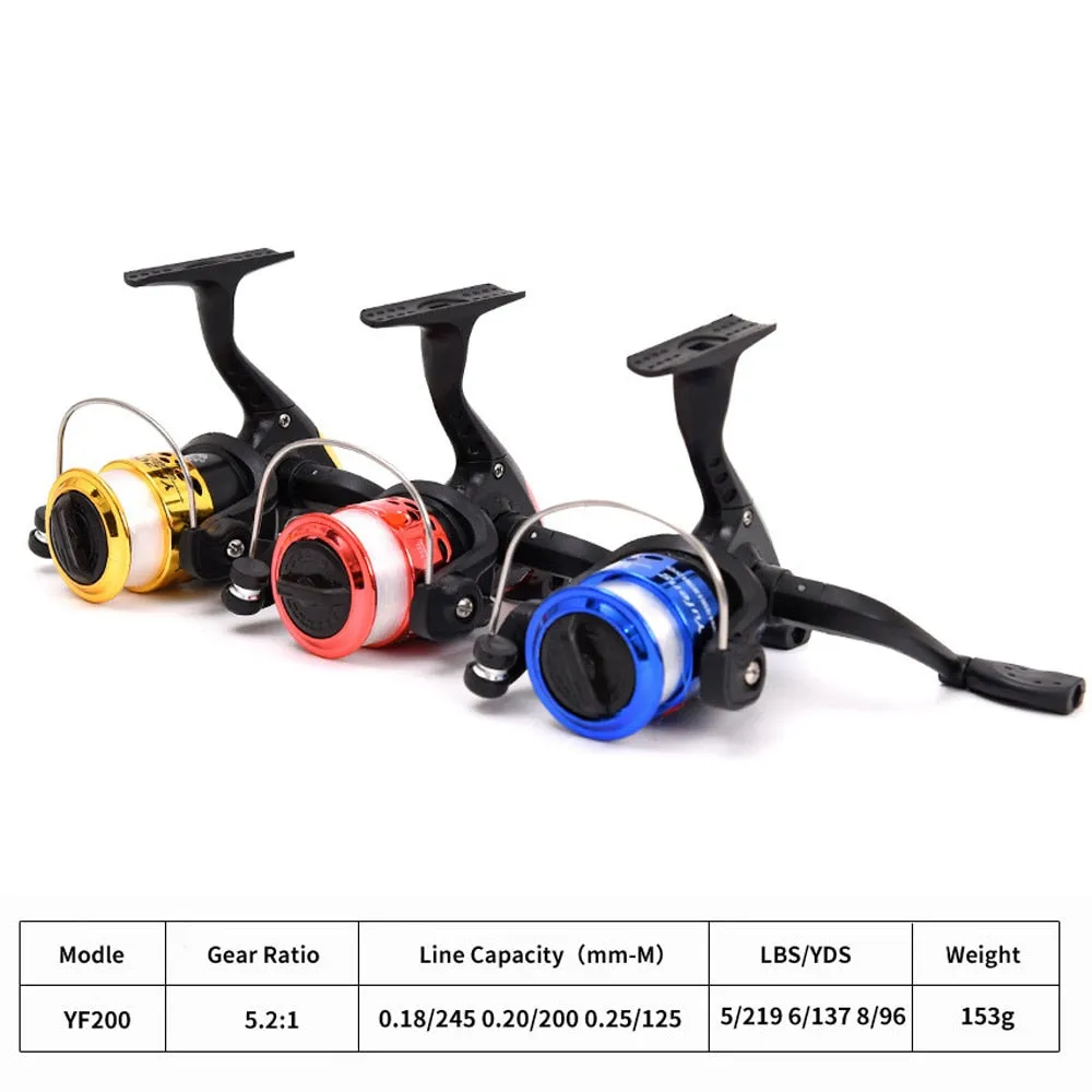 Folding Saltwater Ultralight Spinning Reel 5.2:1 Spinning Fishing Reel Carp Large Diamerer Line Roller Casting Wheel Vessel Bait