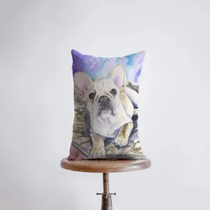 French Bulldog | Watercolor Bulldog | 12x18 | Pillow Cover | Dog Lover | Home Decor  | Dog Lover Gift | Dog Mom Gift | Pillows | Room Decor