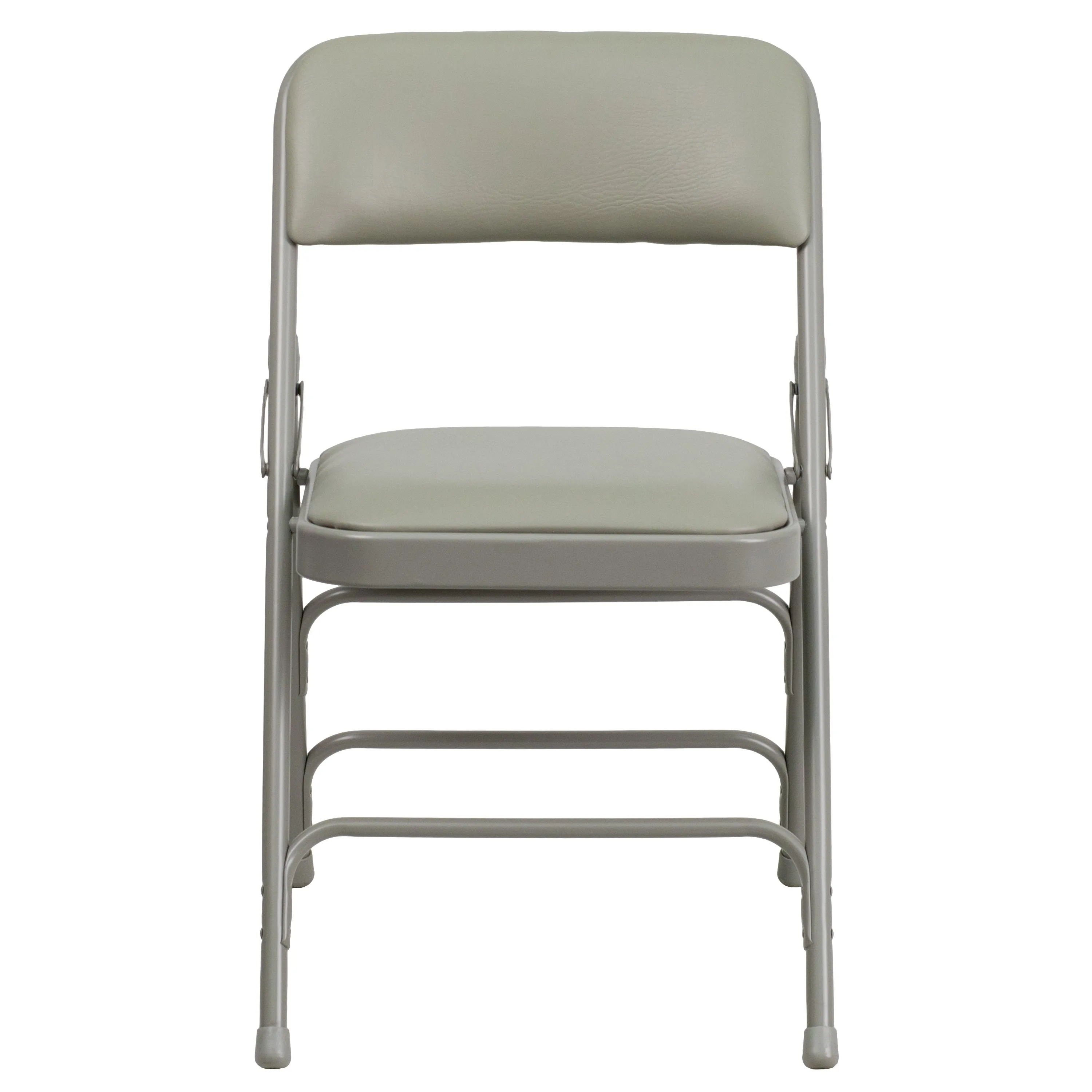 Gray Vinyl Folding Chair 2-HA-MC309AV-GY-GG