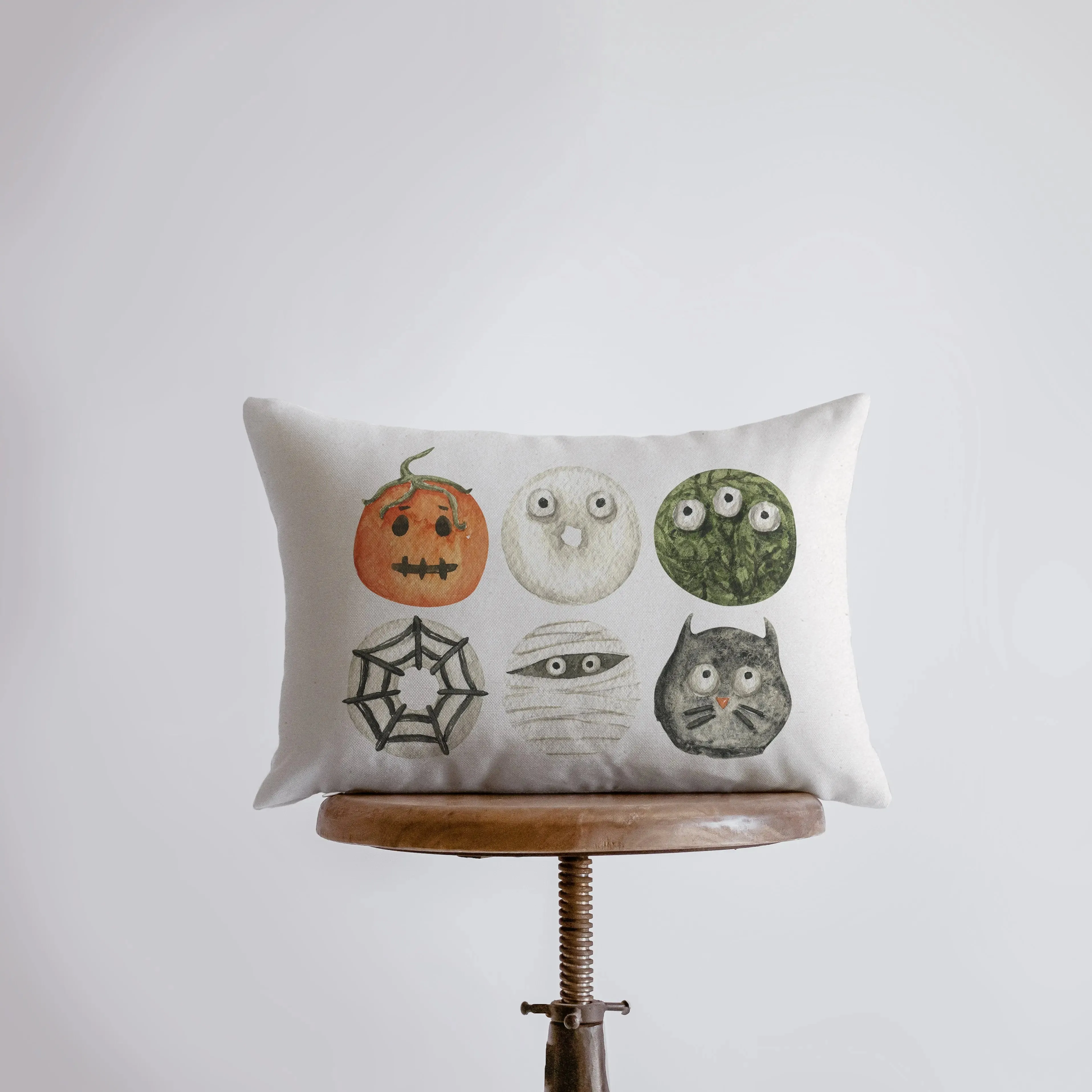 Halloween Donuts Pillow Cover | 18x12 | Modern Farmhouse | Primitive Decor | Home Decor | Lumbar Pillow | Sofa Pillows | Gift For Her