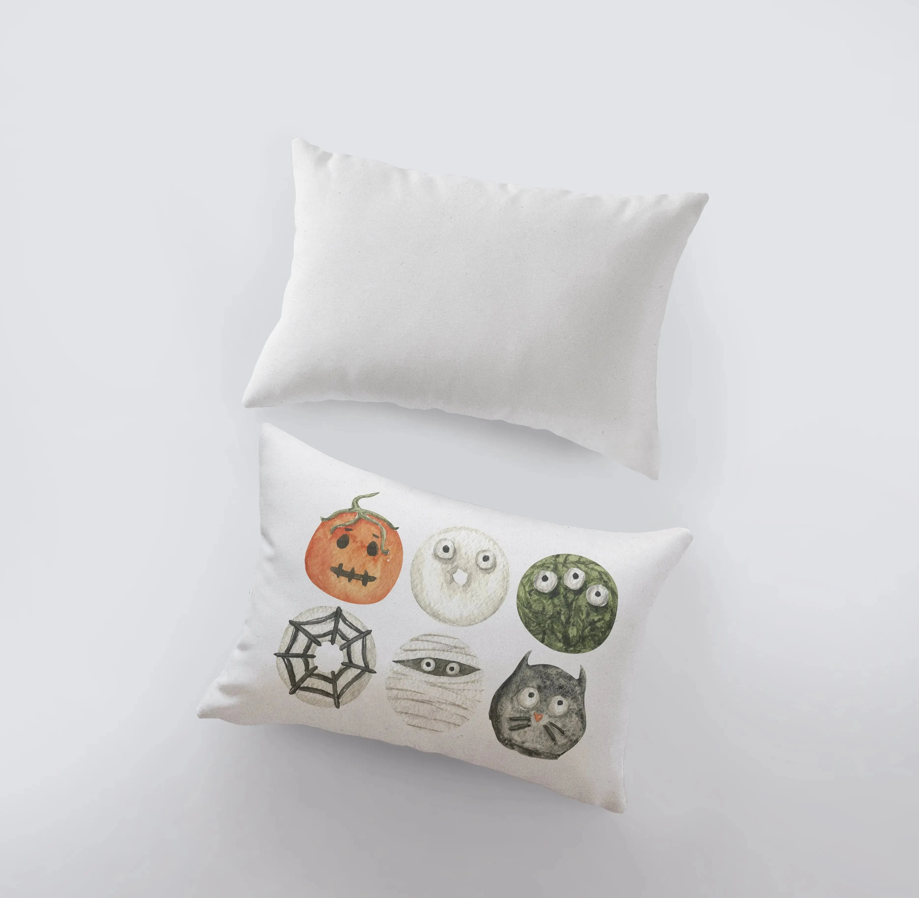 Halloween Donuts Pillow Cover | 18x12 | Modern Farmhouse | Primitive Decor | Home Decor | Lumbar Pillow | Sofa Pillows | Gift For Her