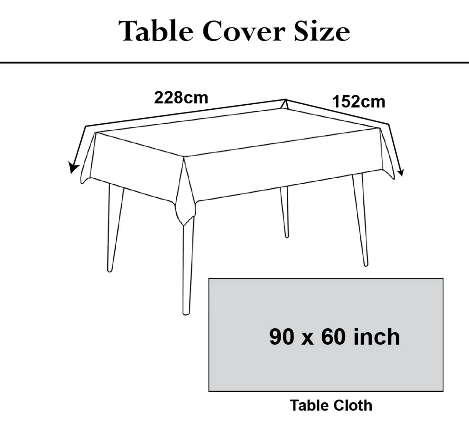 Heart Home Check Print PVC Dining Table Cover/Table Cloth for Home Decorative Luxurious 6 Seater, 60"x90" (Sand) 54HH4273.