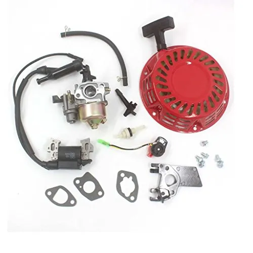 HURI Carburetor with Recoil Starter Ignition Coil for Harbor Freight Predator 212cc 6.5HP 5.5HP