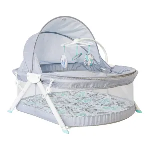 Infantino Sweet Dreams Fold & Go Bassinet Grey Birth to 9 months