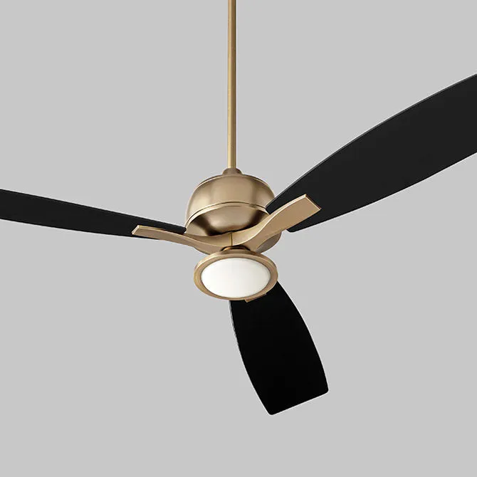 Juno 60" 3 Blade Ceiling Fan with Light - Aged Brass