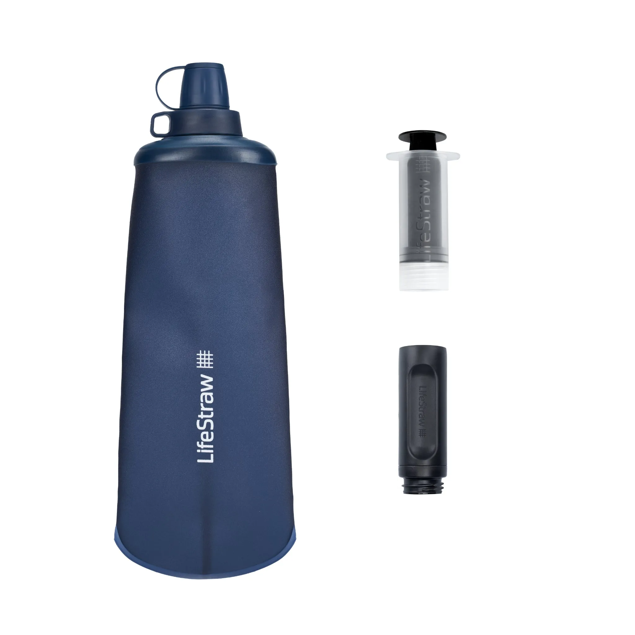 LifeStraw Peak Series Collapsible Squeeze Water Bottle With Filter