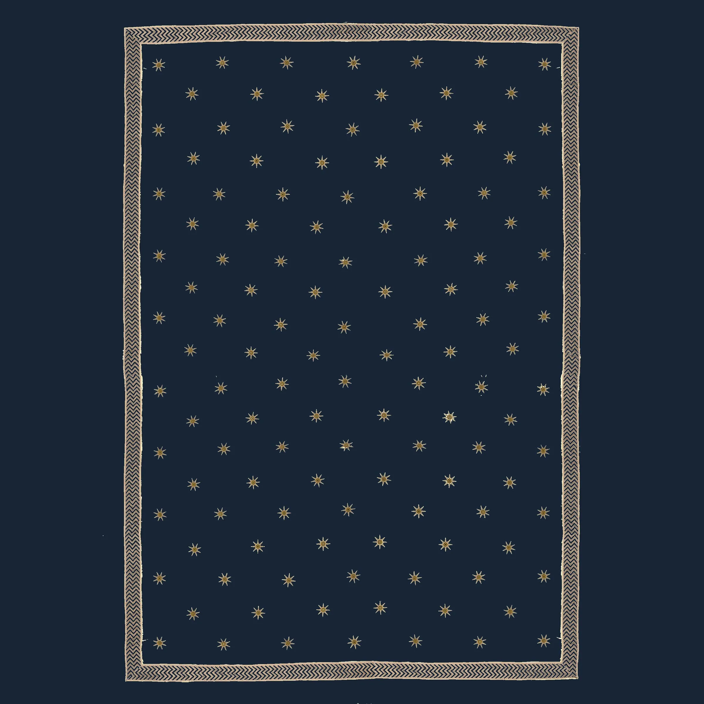 Maharaja 2m Wall - Gold Star - Indigo