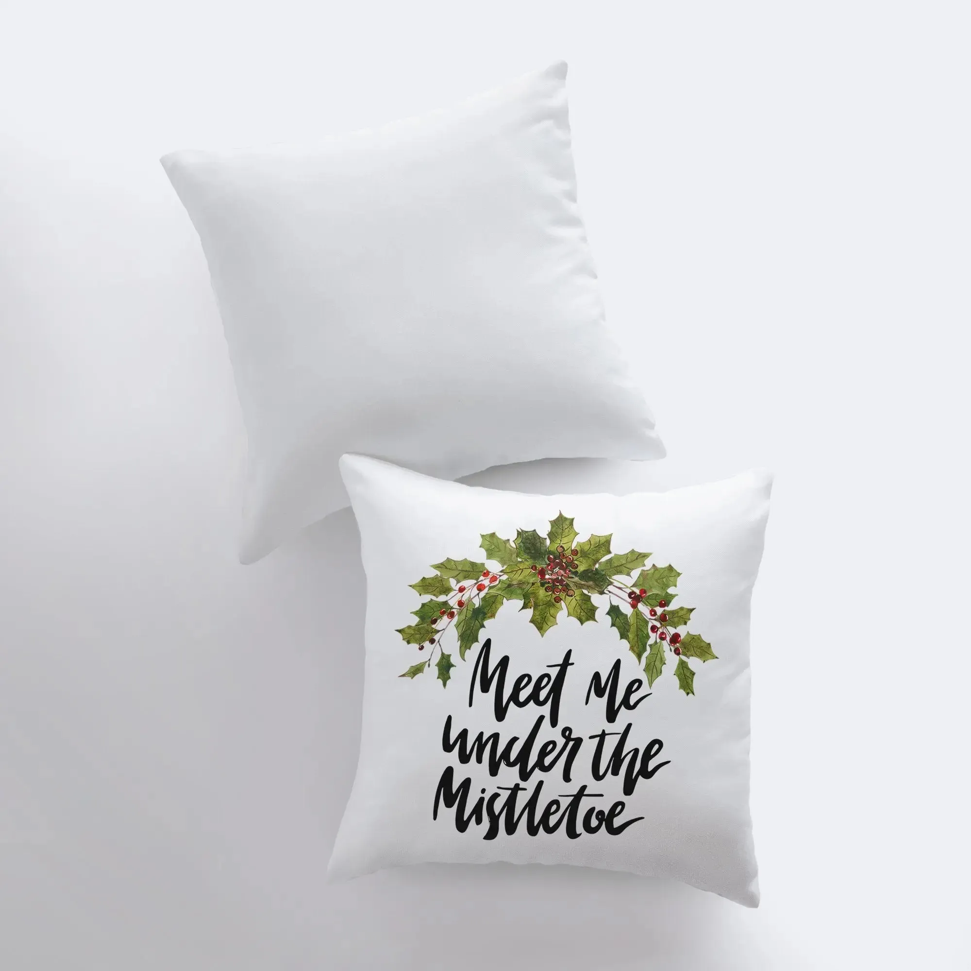 Meet Me Under the Mistletoe | Throw Pillows | Christmas Pillow | Mistletoe Pillow | Couch Pillows  | Christmas Pillows