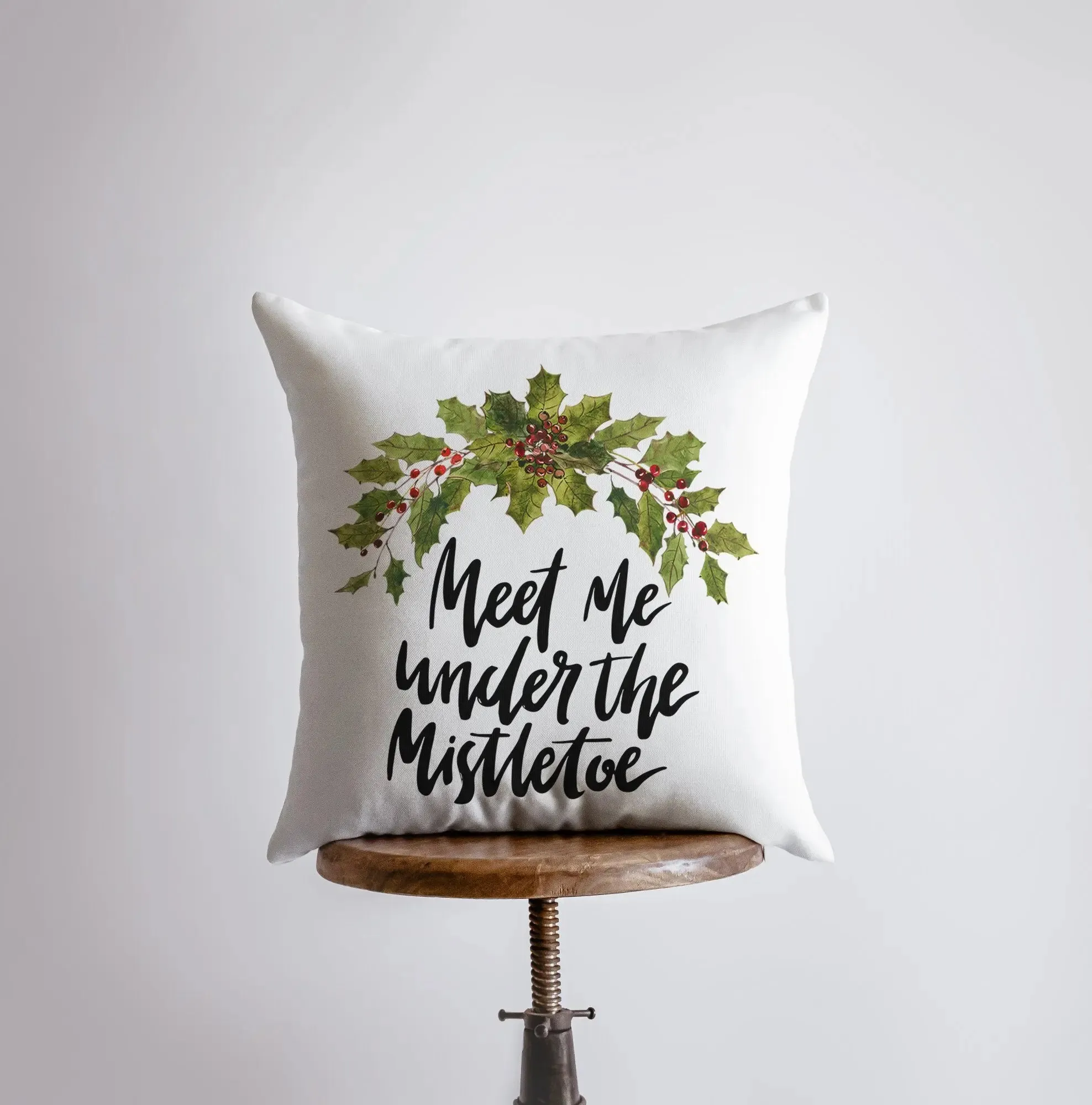 Meet Me Under the Mistletoe | Throw Pillows | Christmas Pillow | Mistletoe Pillow | Couch Pillows  | Christmas Pillows