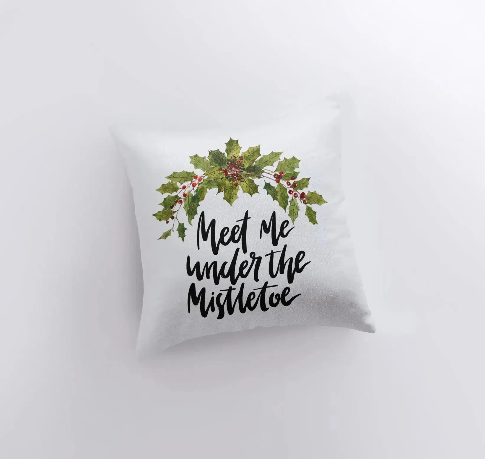 Meet Me Under the Mistletoe | Throw Pillows | Christmas Pillow | Mistletoe Pillow | Couch Pillows  | Christmas Pillows