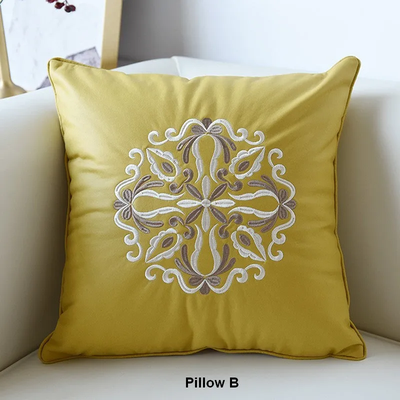 Modern Throw Pillows, Decorative Flower Pattern Throw Pillows for Couch, Contemporary Decorative Pillows, Modern Sofa Pillows