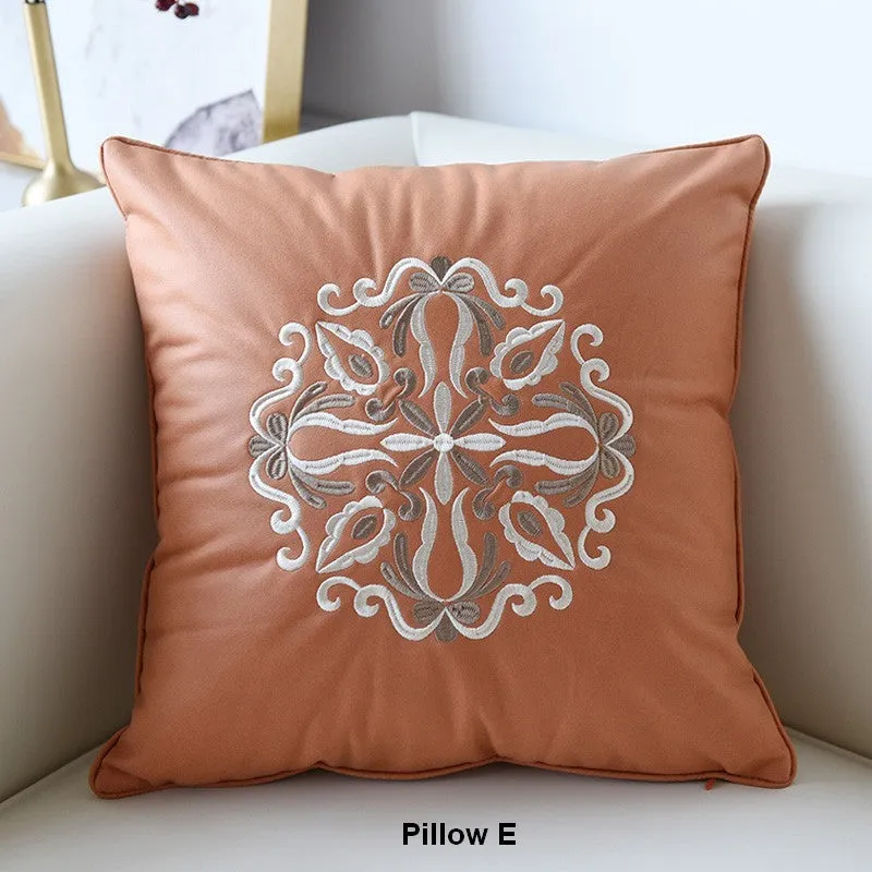 Modern Throw Pillows, Decorative Flower Pattern Throw Pillows for Couch, Contemporary Decorative Pillows, Modern Sofa Pillows