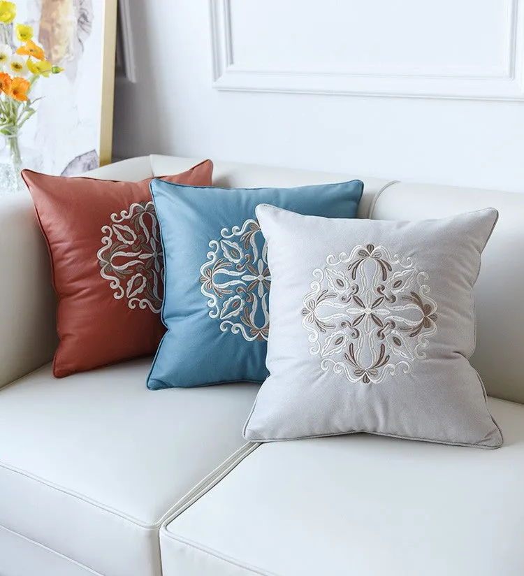 Modern Throw Pillows, Decorative Flower Pattern Throw Pillows for Couch, Contemporary Decorative Pillows, Modern Sofa Pillows