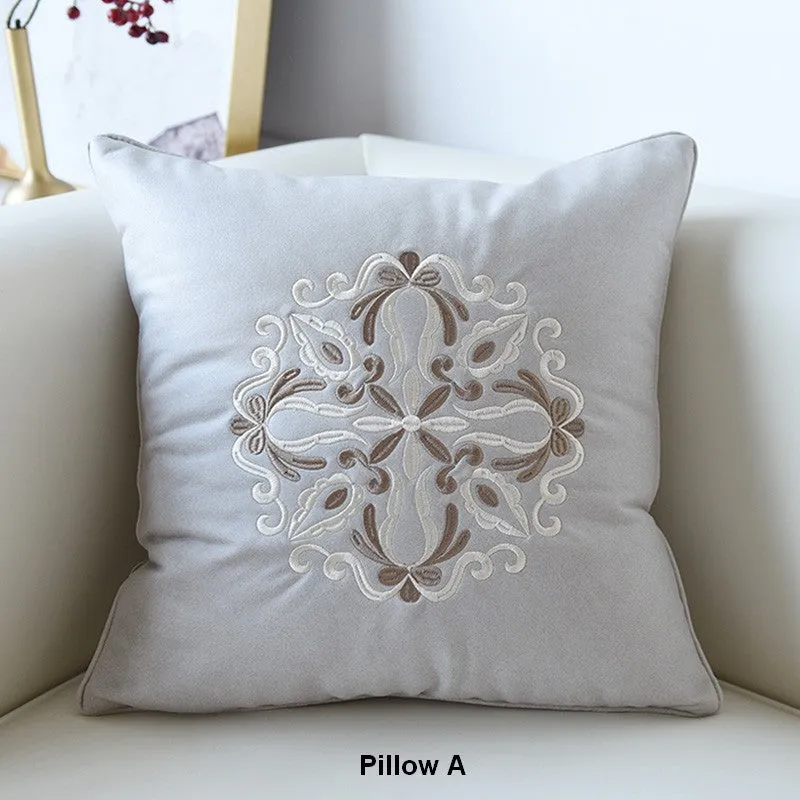 Modern Throw Pillows, Decorative Flower Pattern Throw Pillows for Couch, Contemporary Decorative Pillows, Modern Sofa Pillows