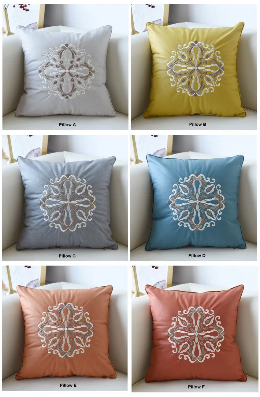 Modern Throw Pillows, Decorative Flower Pattern Throw Pillows for Couch, Contemporary Decorative Pillows, Modern Sofa Pillows