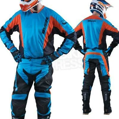 MSR Ascent Jersey Cyan Black Orange Motocross