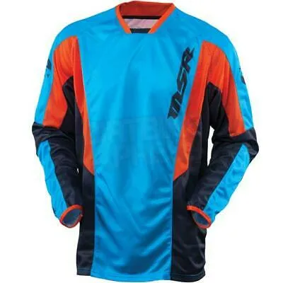 MSR Ascent Jersey Cyan Black Orange Motocross