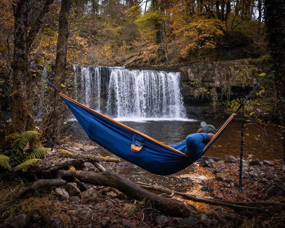 NAKIE RIVER BLUE - RECYCLED HAMMOCK WITH STRAPS