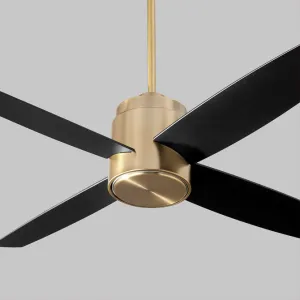 Oslo 52" 4 Blade Ceiling Fan - Aged Brass