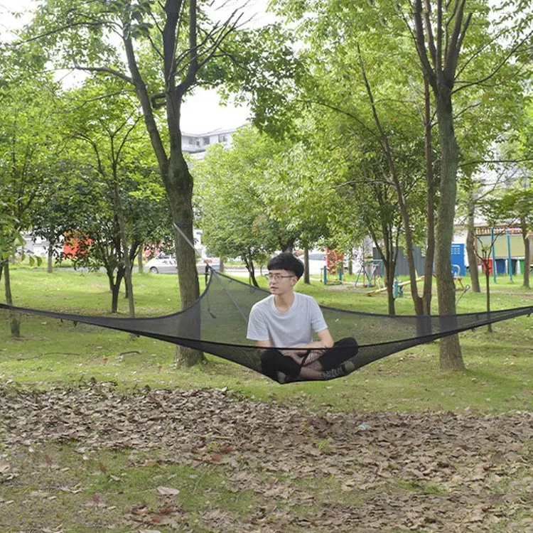 Outdoor Multi-person Hammock Large Sky Tree Tent Aerial Camping Hammock Triangle Hammock, Side Length: 2.9m