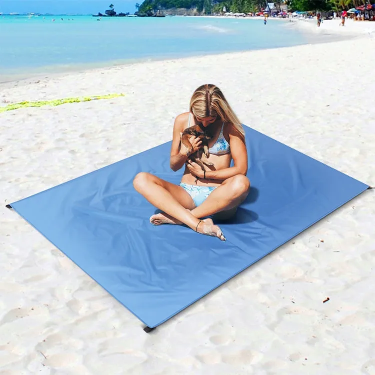 Outdoor Portable Waterproof Picnic Camping Mats Beach Blanket Mattress Mat 200cm*140cm(Rose Red)