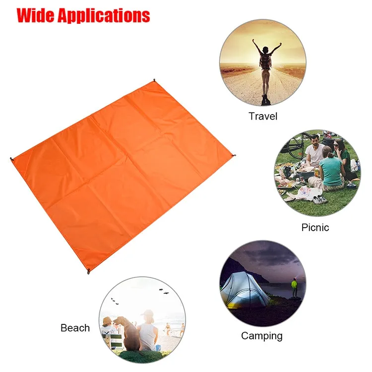 Outdoor Portable Waterproof Picnic Camping Mats Beach Blanket Mattress Mat 200cm*140cm(Rose Red)