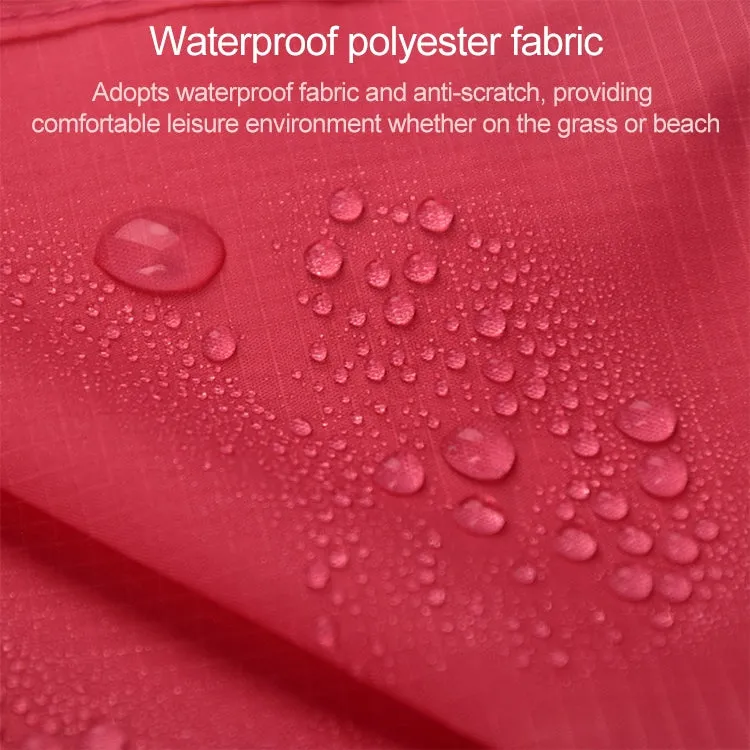 Outdoor Portable Waterproof Picnic Camping Mats Beach Blanket Mattress Mat 200cm*140cm(Rose Red)