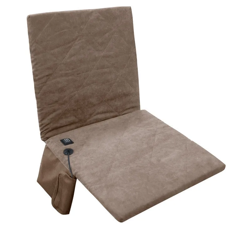 Outdoor Winter Camping Warm USB Heating Cushions With Backrest(Khaki)