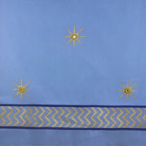 Pavilion Inner Canopy - Gold Star - Celeste Blue