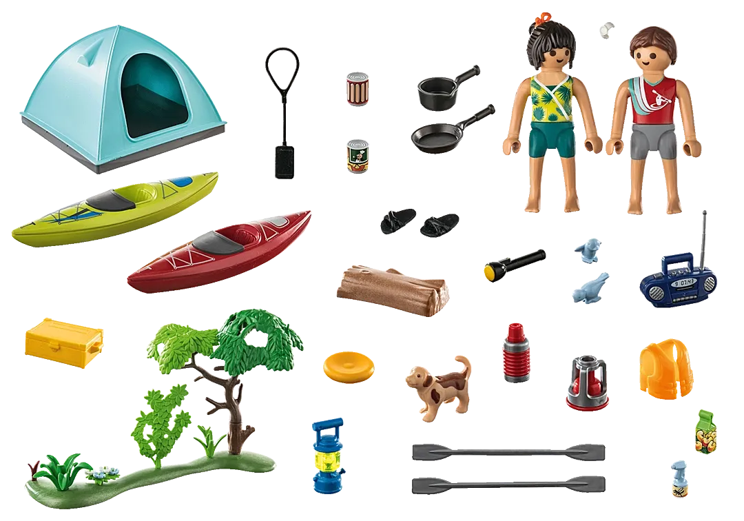 Playmobil Family Fun: Campsite with Campfire 71425