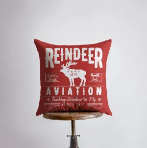 Reindeer | Red | Pillow Cover | Vintage Reindeer | Christmas Decor | Throw Pillow | Home Décor | Christmas Gift | New Home Gift | Mom Gift