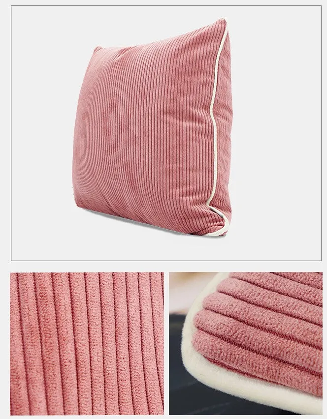 Simple Throw Pillow for Interior Design, Lovely Pink Decorative Throw Pillows, Modern Sofa Pillows, Contemporary Square Modern Throw Pillows for Couch