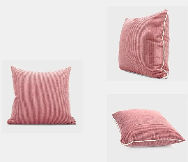 Simple Throw Pillow for Interior Design, Lovely Pink Decorative Throw Pillows, Modern Sofa Pillows, Contemporary Square Modern Throw Pillows for Couch