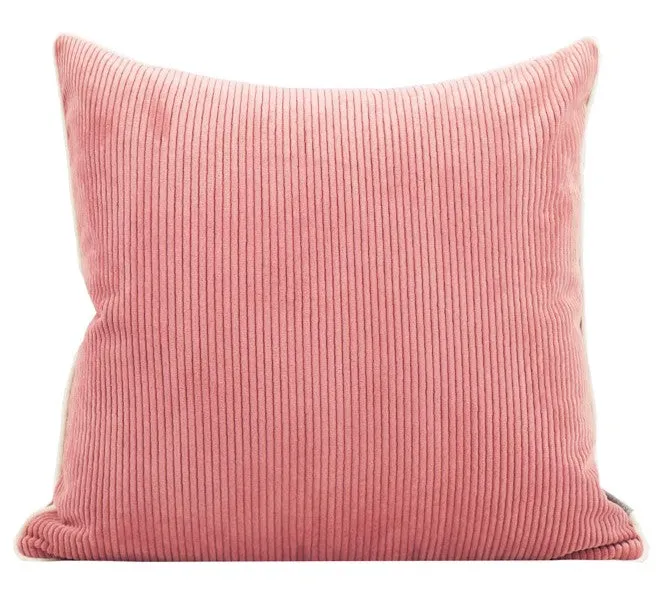 Simple Throw Pillow for Interior Design, Lovely Pink Decorative Throw Pillows, Modern Sofa Pillows, Contemporary Square Modern Throw Pillows for Couch